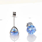 925 Sterling Silver Moissanite Stud Earrings 0.5CT 1CT Women Classic BandsCo Straps