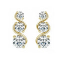 925 Sterling Silver Moissanite Twisted Stud Earrings Couples Personalized BandsCo Straps