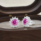 925 Sterling Silver Moissanite Stud Earrings With 1ct Moissanite Pendant BandsCo Straps