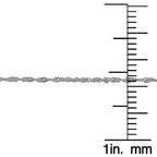 925 Sterling Silver Singapore Chain Necklace 18 Inch