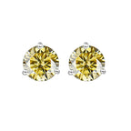 925 Sterling Silver Moissanite Stud Earrings 0.5CT 1CT Women Classic BandsCo Straps