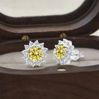 925 Sterling Silver Moissanite Stud Earrings With 1ct Moissanite Pendant BandsCo Straps