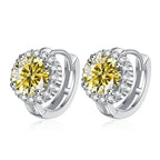 925 Sterling Silver D Color Moissanite Stud Earrings For Women Wedding BandsCo Straps