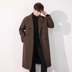 Men's Wool Overcoat, Thick And Loose Wool Jacket Pi-Mart