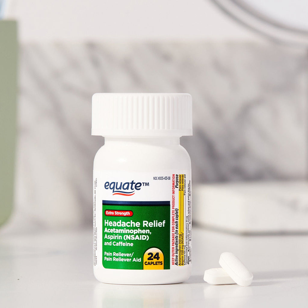 Equate Extra Strength Headache Relief Caplets; 24 Count
