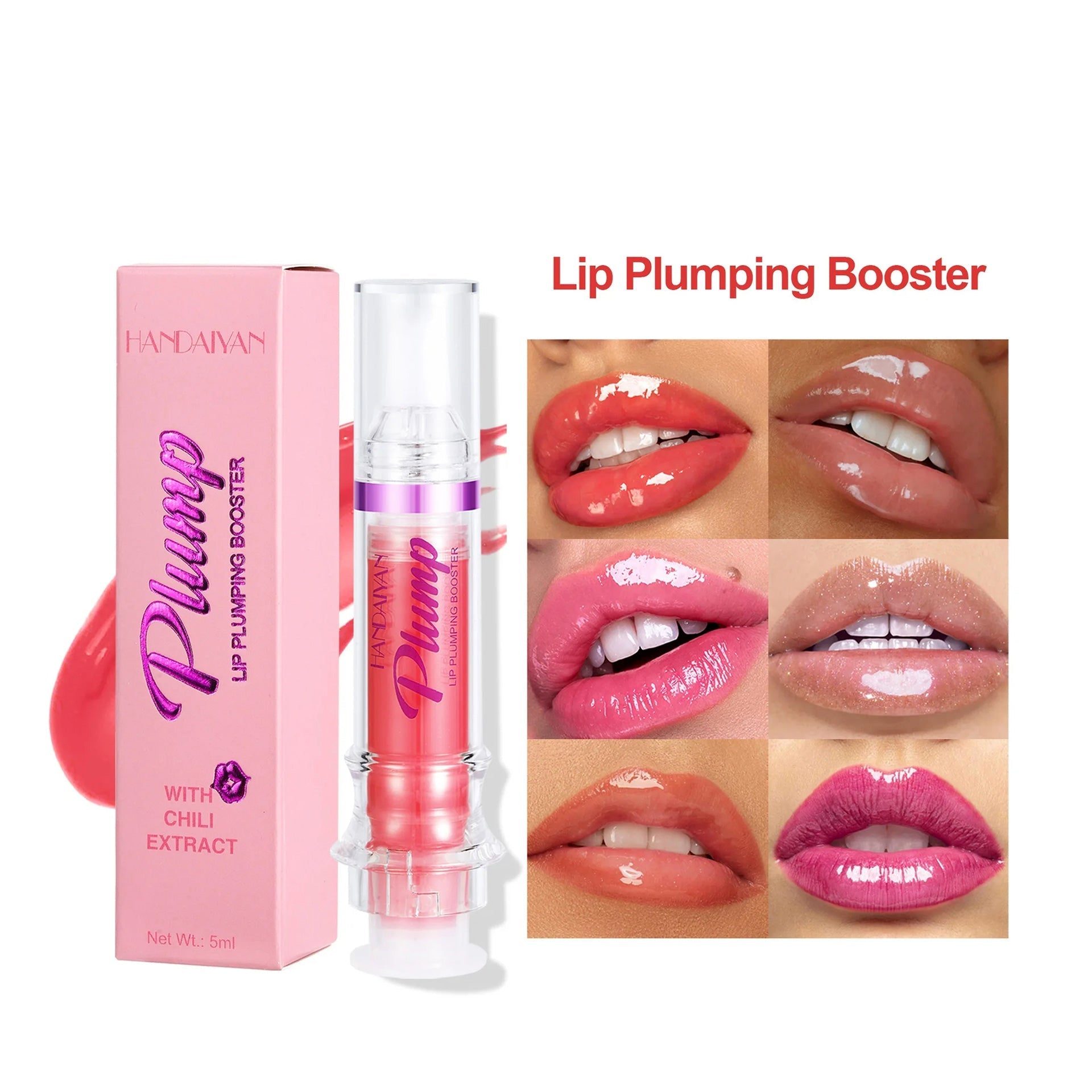 New Tube Lip Rich Lip Color Slightly Spicy Lip Honey Lip Glass Mirror Face Lip Mirror Liquid Lipstick Pi-Mart