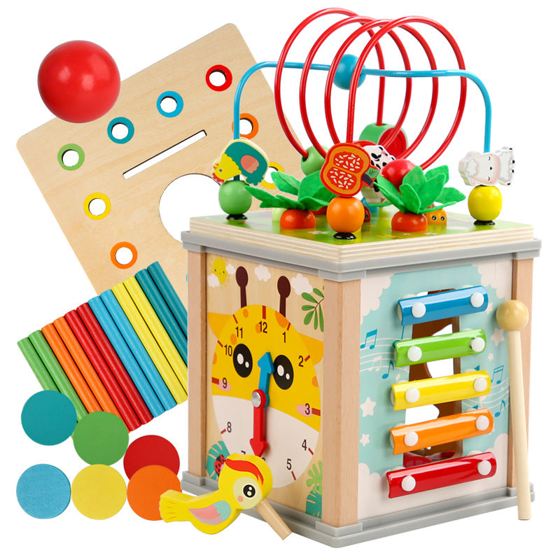 Children's Wooden Treasure Chest Multi-functional Puzzle Pi-Mart