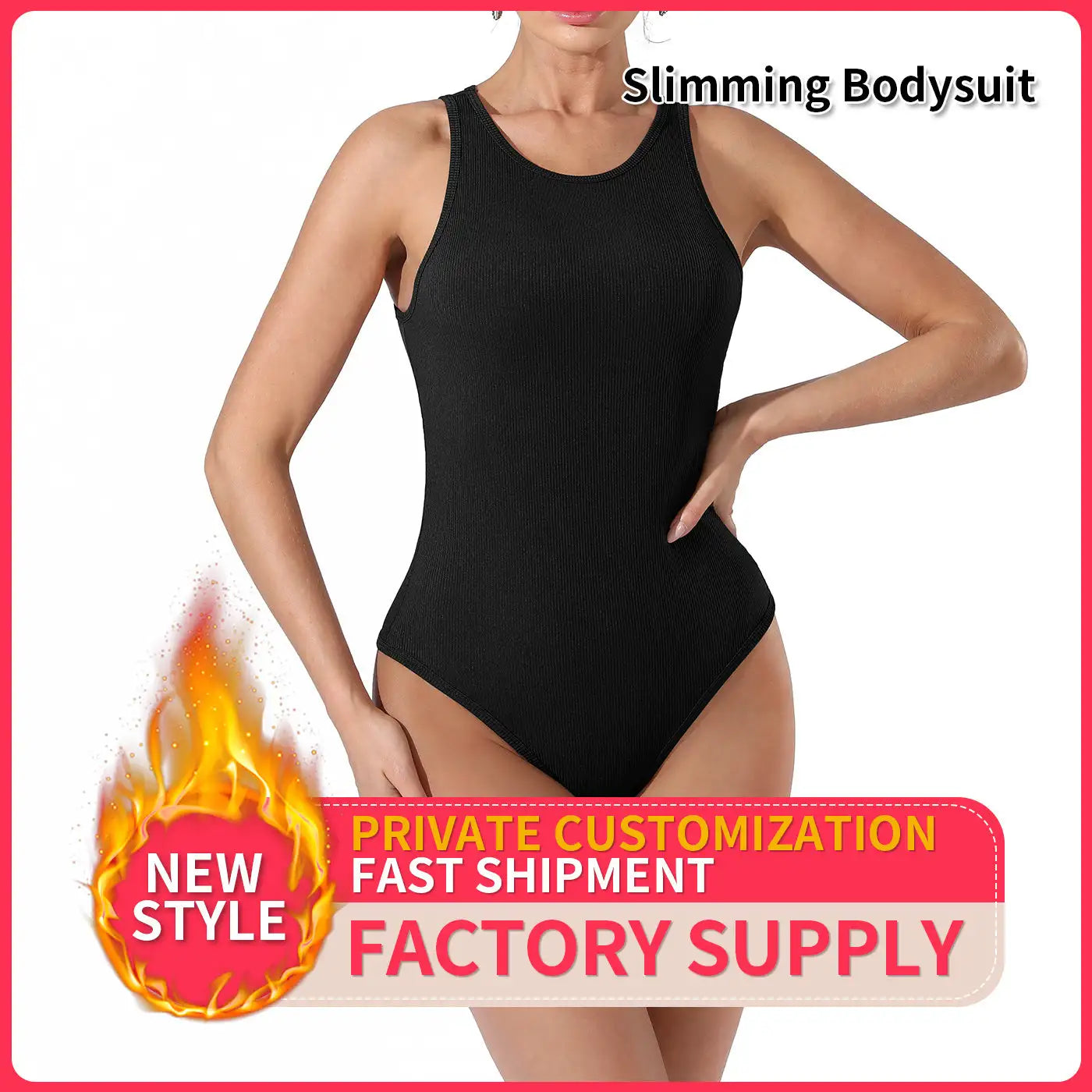 Women's Fashion Simple Solid Color Bodysuit - SJB-DIAMOND ELITES