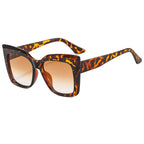 Rectangle Big Frame Cat Eye Sunglasses - SJB-DIAMOND ELITES