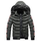 Autumn and winter men's Korean style hooded padded coat Pi-Mart
