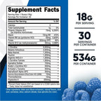 Nutricost Stim-Free Pre-Workout Powder Supplement, 30 Servings (Blue Raspberry) EasyOptionXY LLC