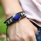 Zodiac Constellation Bracelet Braided Design Bracelet For Men Women Kids Pi-Mart