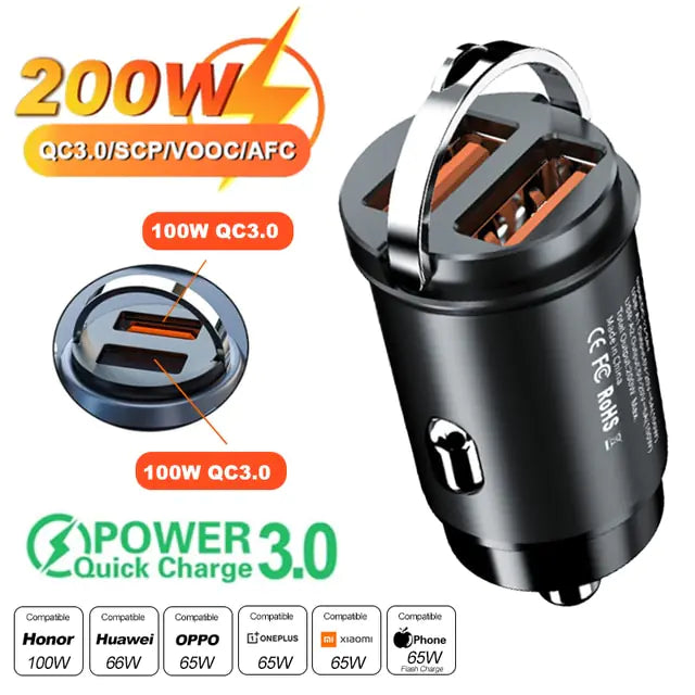 Mini Car Charger Lighter Fast Charging Pi-Mart