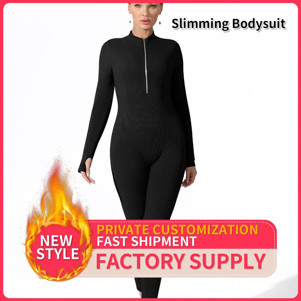 Women's Fashion Simple Solid Color Bodysuit - SJB-DIAMOND ELITES
