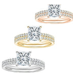 Bracelet S925 Inlaid Princess Zircon Women's 2 Karat Rhinestone Ring Pi-Mart