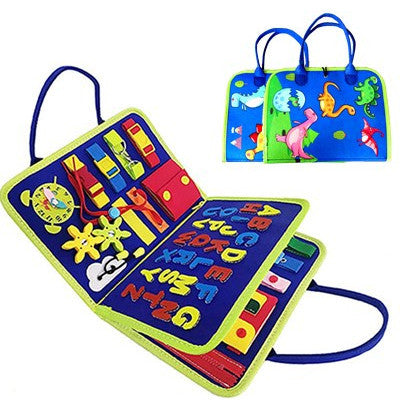New Busy Book Children's Busy Board Dressing And Buttoning Learning Baby Early Education Preschool Sensory Learning Toy Pi-Mart