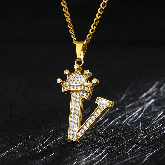 Zircon Alphabet Necklace - SJB-DIAMOND ELITES