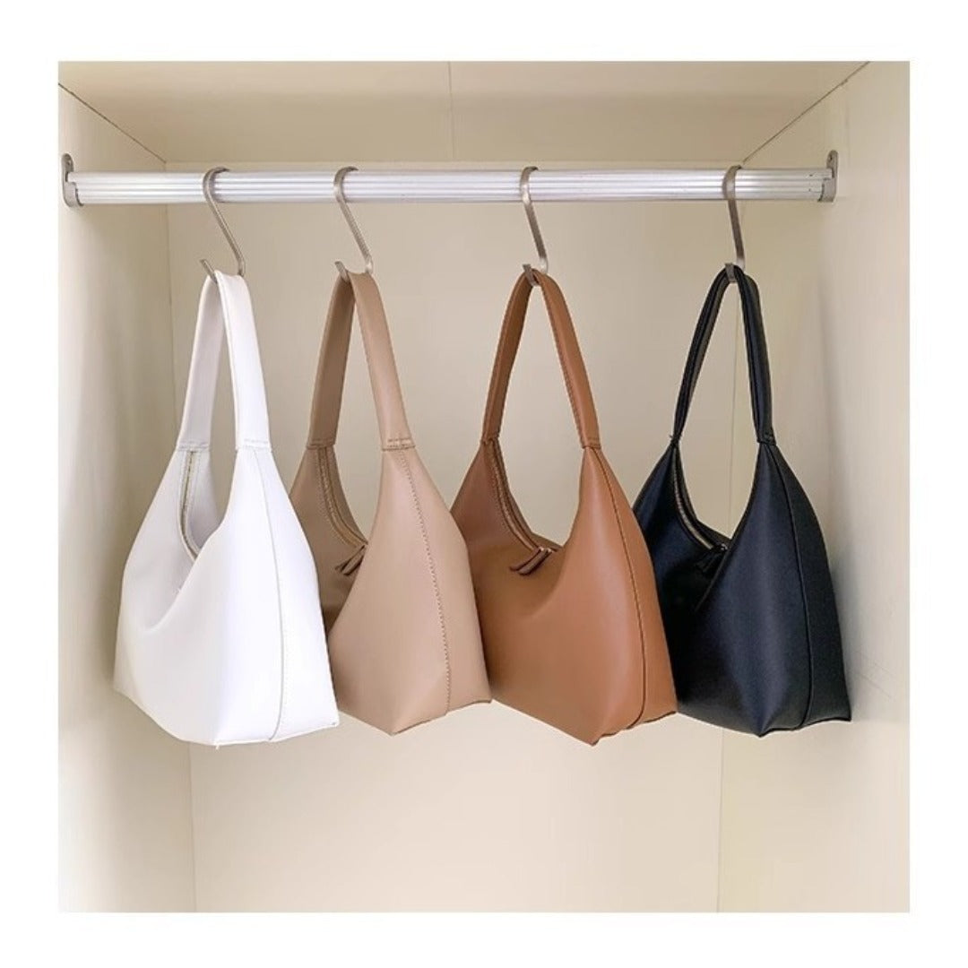 Simple versatile hobo bag for women, hand soft leather hobo bag, retro shoulder armpit bag - SJB-DIAMOND ELITES