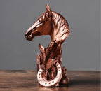 War Horse Bronze Horse Head Power Horse Resin Crafts Lootquake LLC