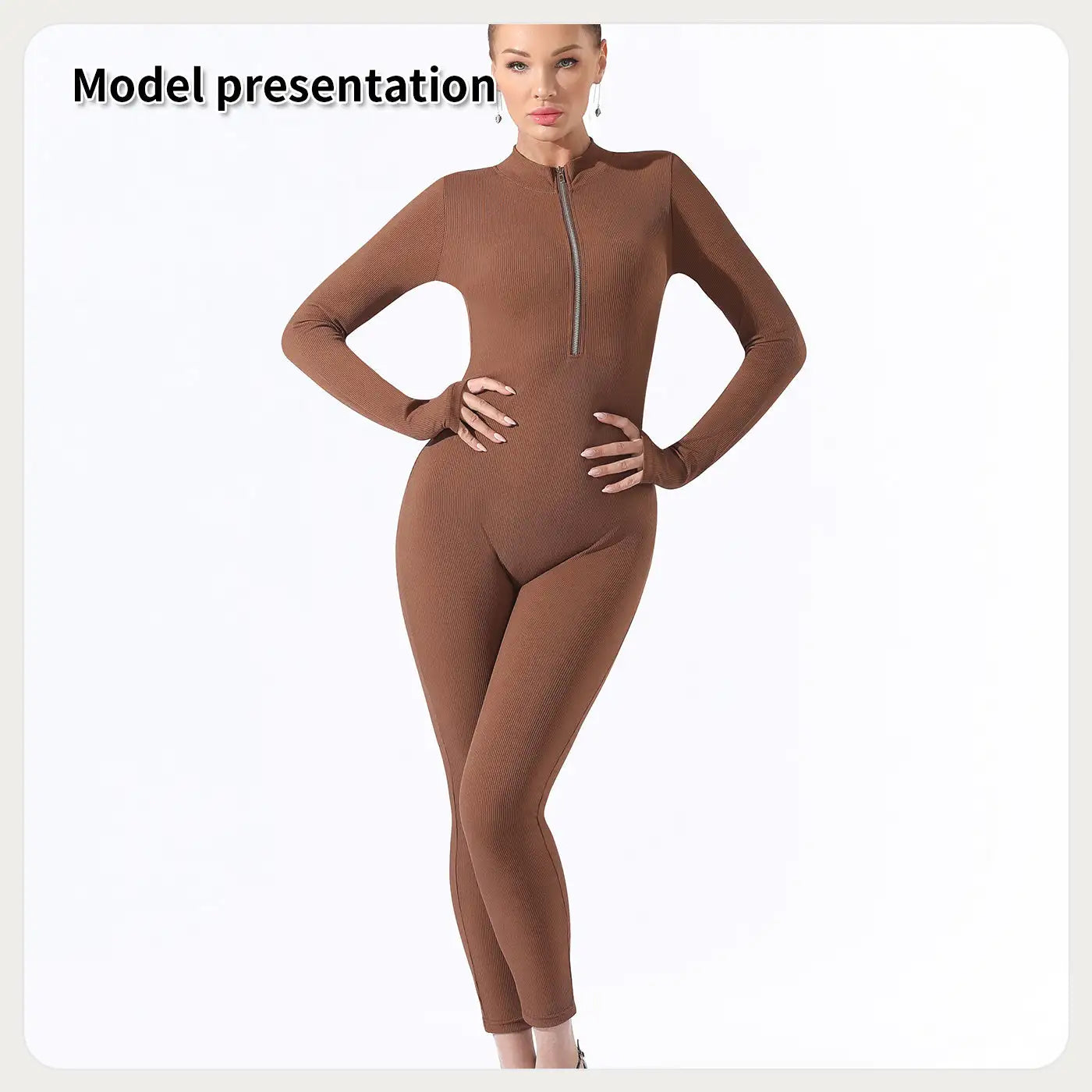 Women's Fashion Simple Solid Color Bodysuit - SJB-DIAMOND ELITES