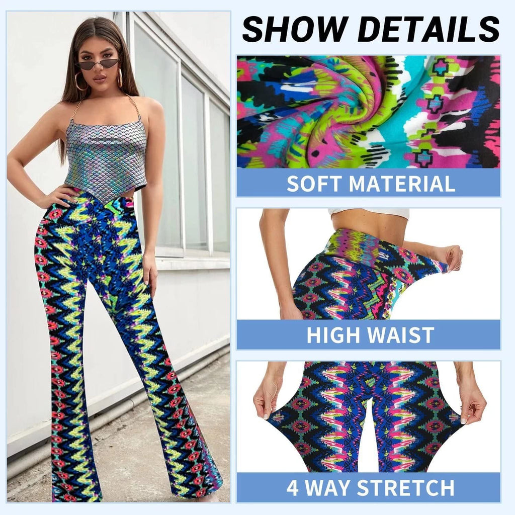 Chic Flare Yoga Pants: Curve-Hugging Comfort!