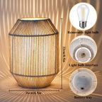 JHY DESIGN 2-Pack 8.5"H Woven Cotton Rope Table Lamps: Cordless, Battery-Powered, 6-Hr Timer Lootquake LLC