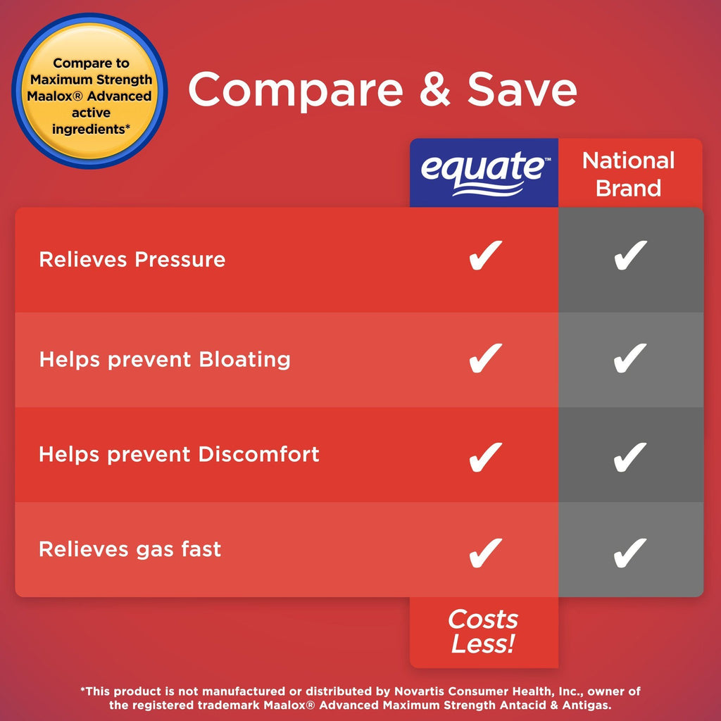 Equate Maximum Strength Antacid Liquid; Cherry; 12 fl oz
