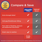 Equate Gas Relief Simethicone Extra Strength Softgels; 125 mg; 20 Count EasyOptionXY LLC