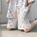 Summer New Chessboard Plaid Shirt Short Sleeve Shorts Suit Lootquake LLC