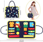 New Busy Book Children's Busy Board Dressing And Buttoning Learning Baby Early Education Preschool Sensory Learning Toy Pi-Mart