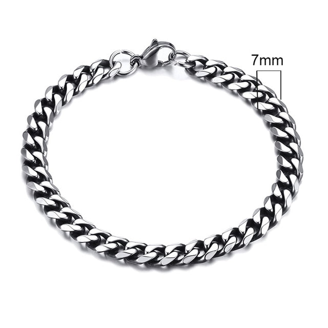 Vnox Men's Chunky Curb Chain Bracelet Pi-Mart