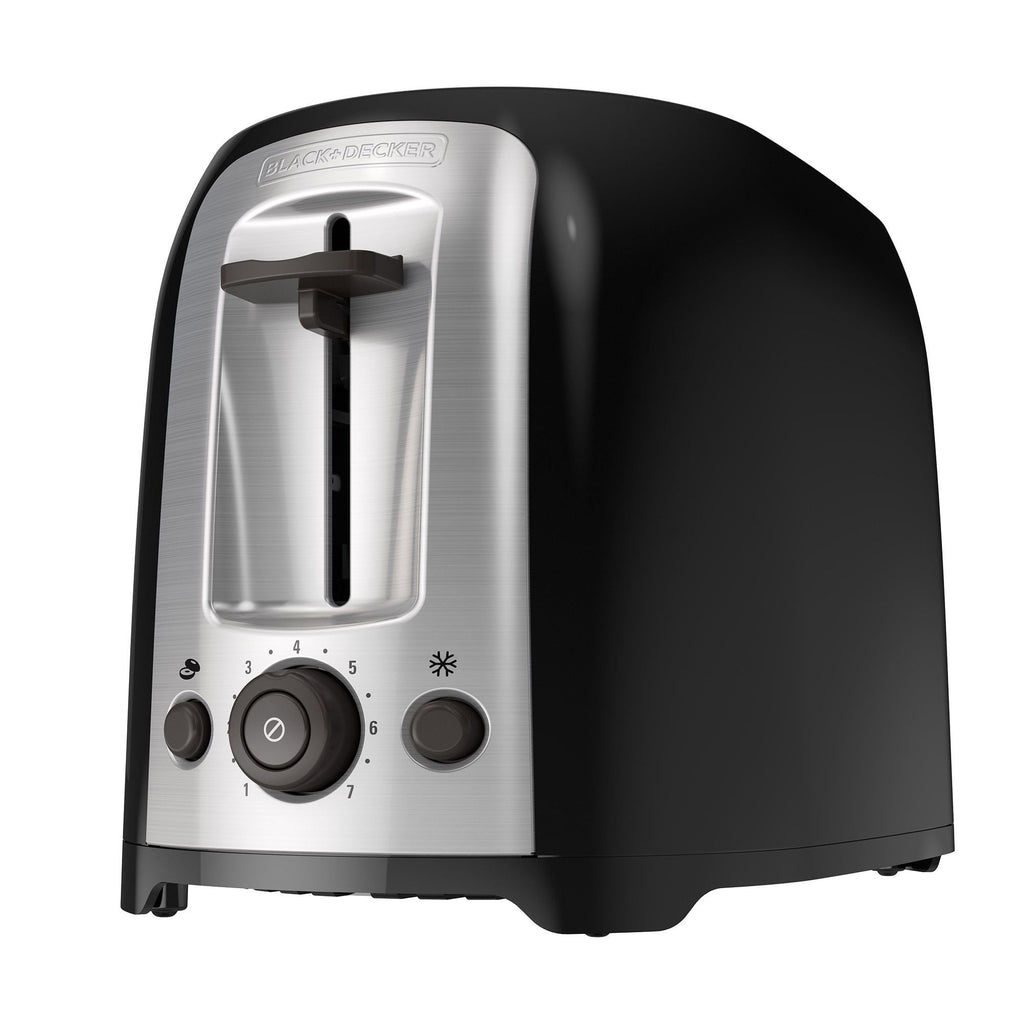 BLACK+DECKER 2-Slice Extra Wide Slot Toaster, Black, Silver, TR1278B EasyOptionXY LLC