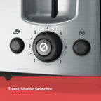 BLACK+DECKER 4-Slice Toaster with Extra-Wide Slots, Black/Silver, TR1478BD EasyOptionXY LLC