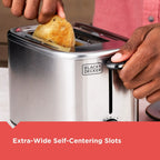 Black & Decker 2 Slice Stainless Steel Toaster EasyOptionXY LLC