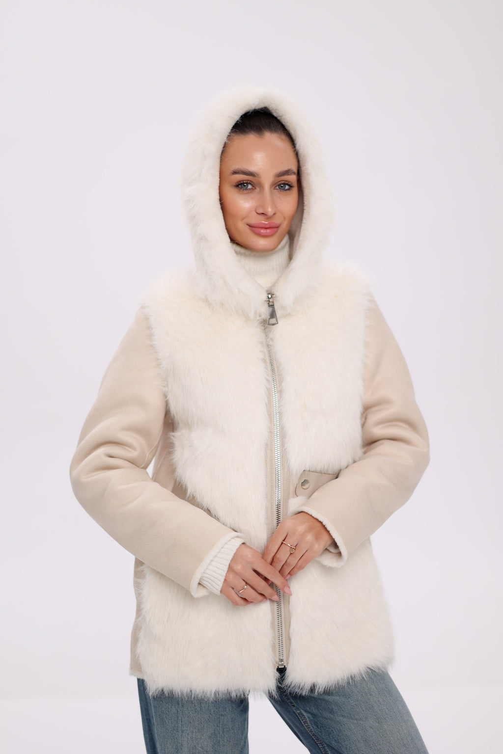 ⇆ Reversible Hooded Wool Blend Jacket - SJB-DIAMOND ELITES