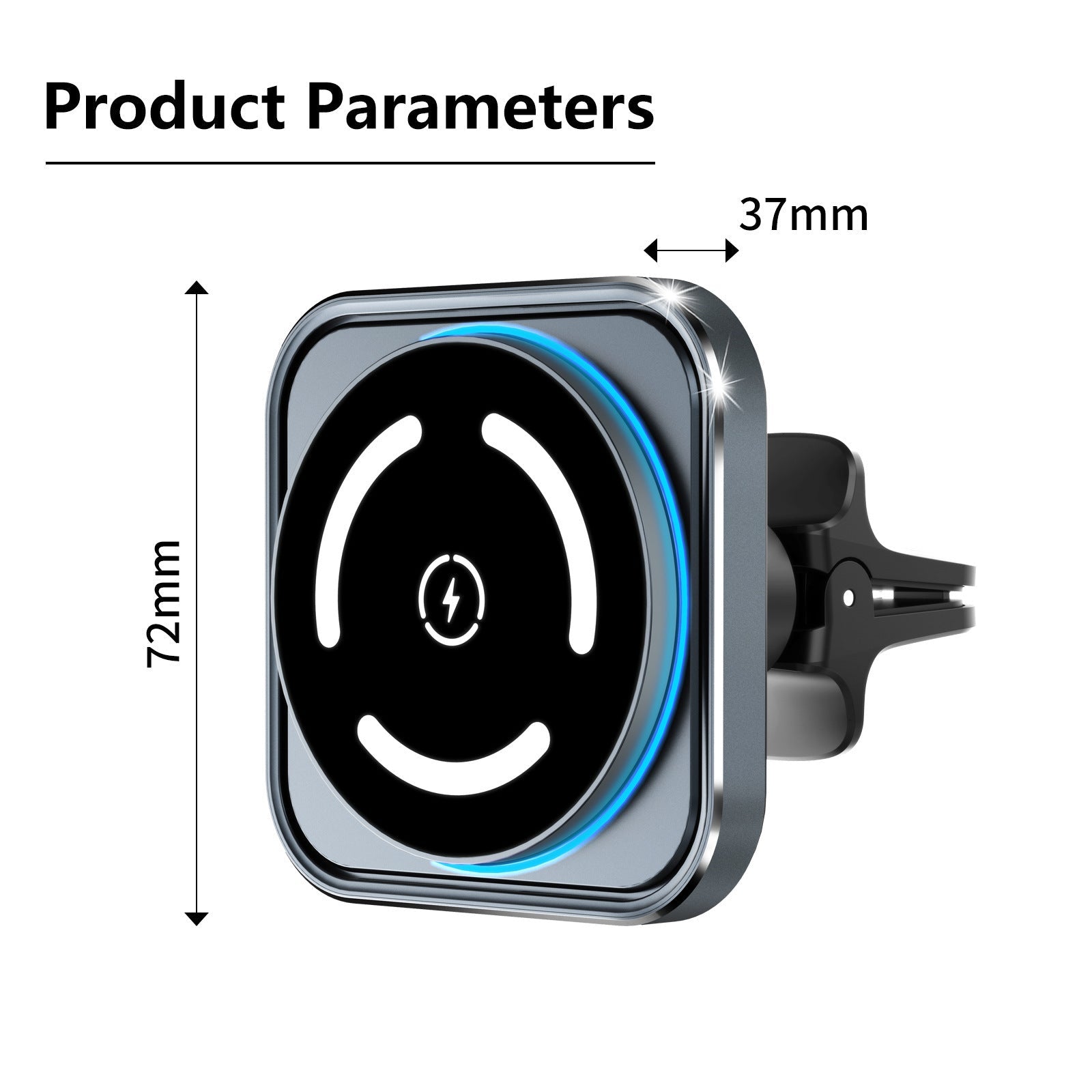 Magnetic Car Wireless Charger Holder Private Model Pi-Mart