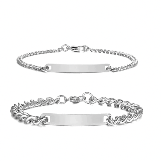 Engraved Bracelet Set Pi-Mart