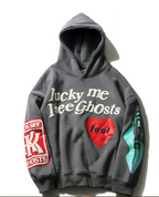 Loose hoodie printed sweatshirt Pi-Mart