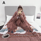 Winter Lazy Quilt with Sleeves Pi-Mart