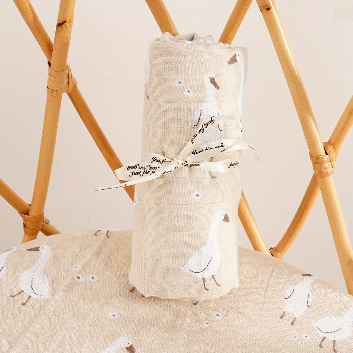 2 Layers Muslin Blanket, Bamboo Cotton Muslin Blanket For Home And Travel Use Halloween, Christmas Gift Lootquake LLC