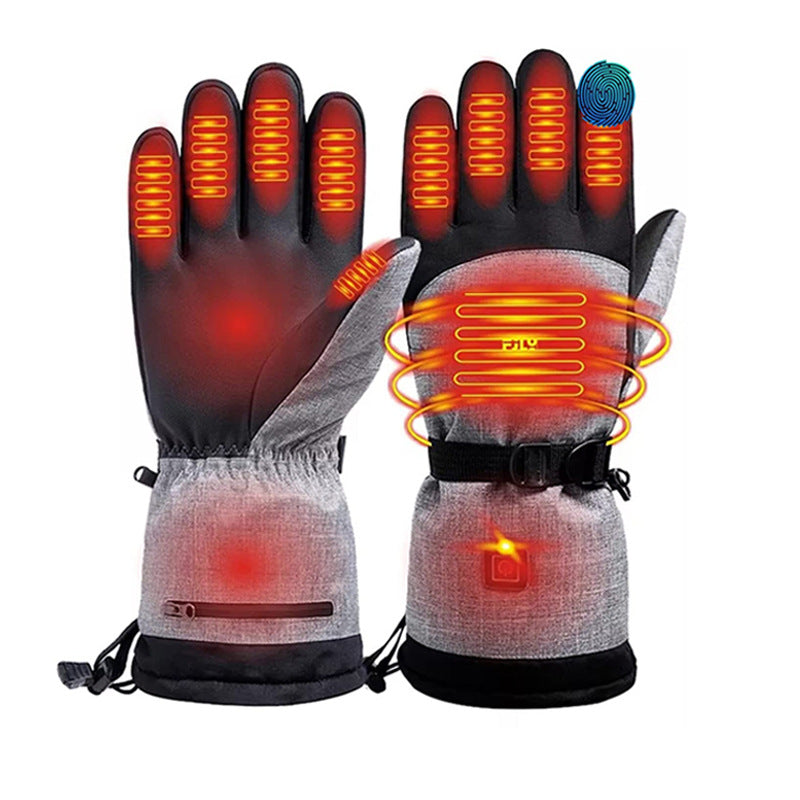 Hot Selling Skiing Heating Gloves Motorcycle Riding Electric Touch Screen Rechargeable Pi-Mart