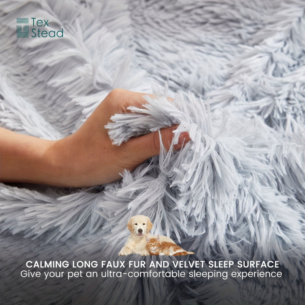 1pc Long Plush Dog Blanket, Soft Dog Throw Blanket, Reversible Dog Calming Bed Mat Sofa Cover Lootquake LLC