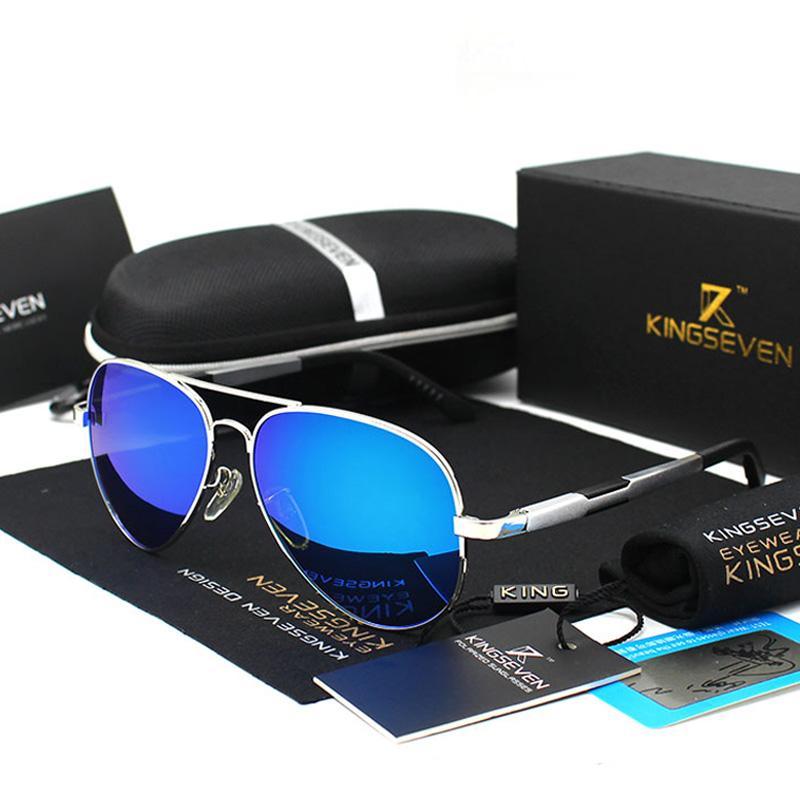 Aviation Luxury Aluminum Magnesium Gold Fashion Polarized Lens Sunglasses Men/Women Driving Mirror Sunglasses  Military Style - SJB-DIAMOND ELITES