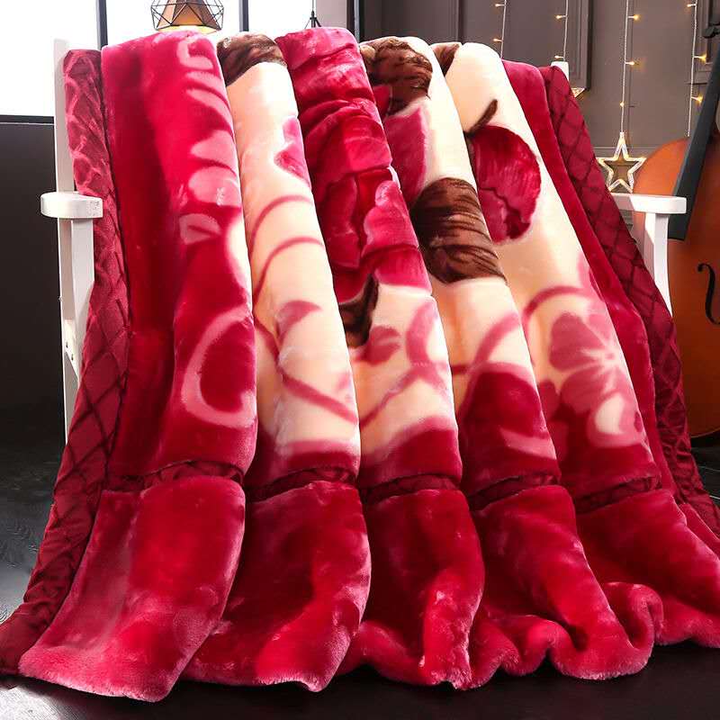 Blanket Quilt Winter Double Sided Warmth Extra Thick Flannel Pi-Mart