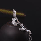 Beautiful natural crystal plum bracelet
