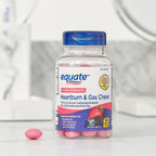 Equate Extra Strength Heartburn Relief and Gas Relief Chews; Mixed Berry; 54 Count