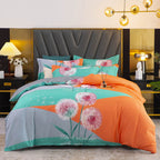 Thickened Brushed Four-piece Winter Bed Sheet And Duvet Cover Three-piece Bedding Set Pi-Mart