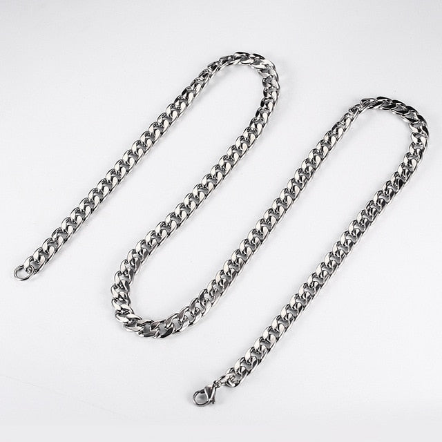 Rhinestone Paved Cuban Link Chain Bracelet Pi-Mart