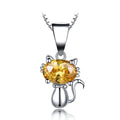 Cat body Topaz GEM PENDANT Pi-Mart