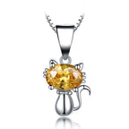 Cat body Topaz GEM PENDANT Pi-Mart